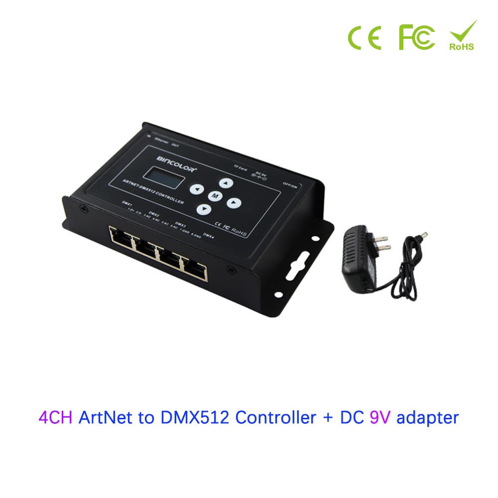 4CH ArtNet to DMX512 LED Ʈѷ, LCD ȭ SD ..